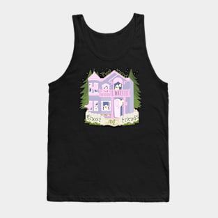 A haunted house with a picket fence Tank Top